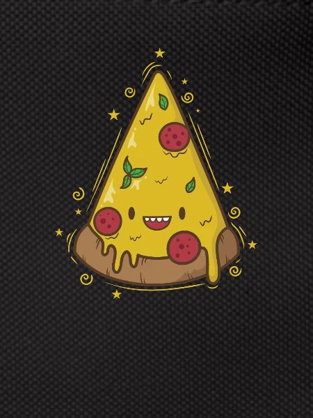 delicious pizza with salami