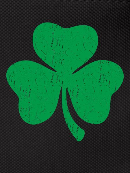 Green three-leaf clover