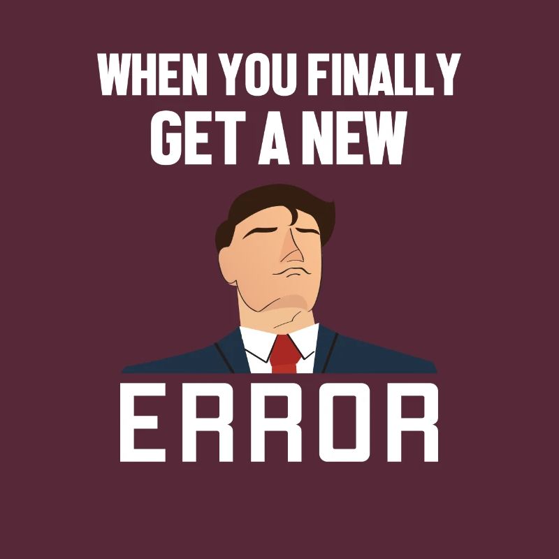 Get a New Error Softwareentwickler Developer