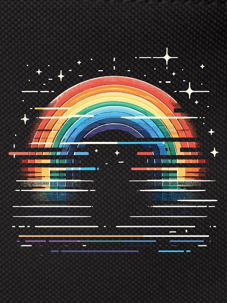 Rainbow Star Glitter