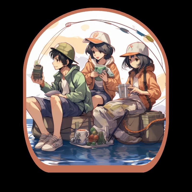 Pêcheurs d’anime attrapent un mignon jeu de thé Boba