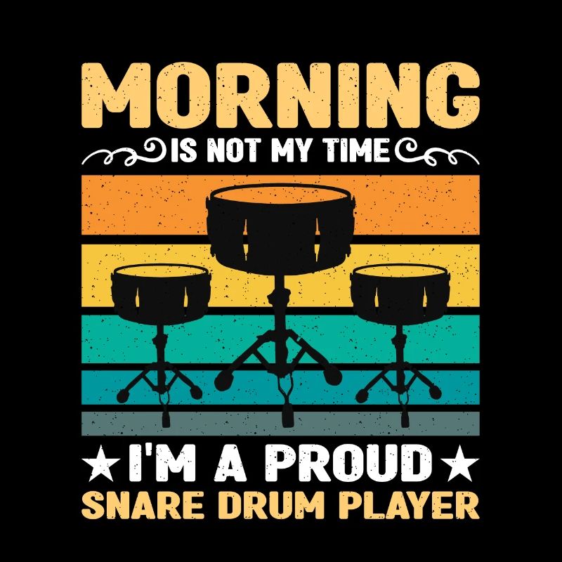 Snare Drum Player Morning Is Not My Time Drumming