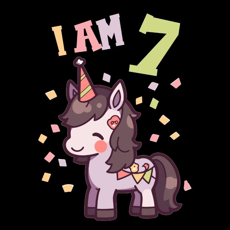 J'ai 7 ans Chevaux Cheval 7ème anniversaire