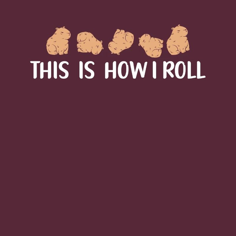 This is how I roll cute capybara