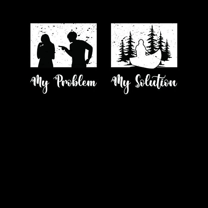 Kayaker My Problem My Solution Pictogram Mom Dad
