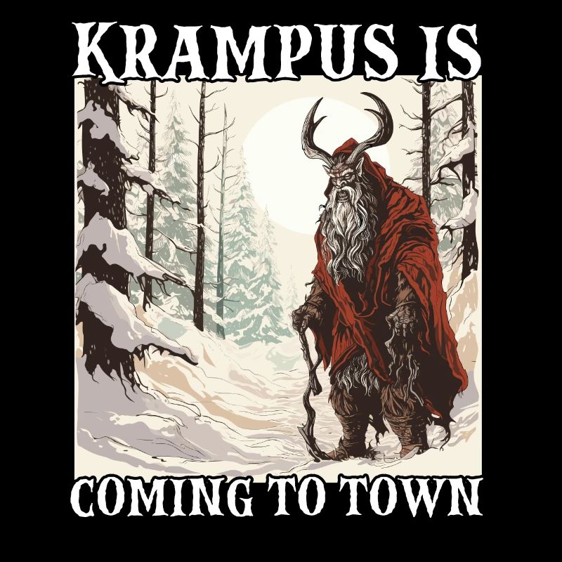 Krampus T Masque de Père Noël effrayant Kramperl
