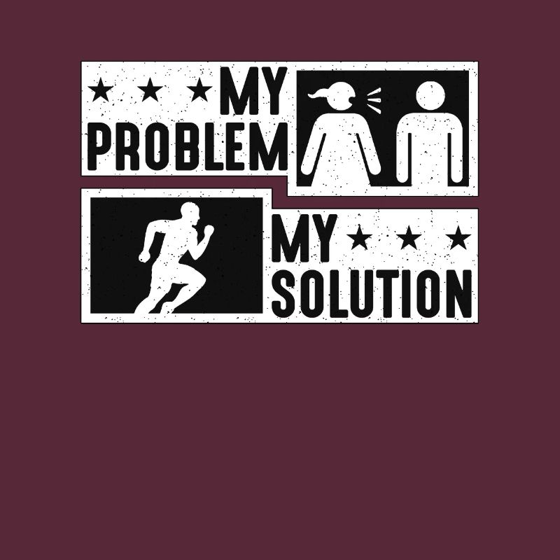 Trail Runner My Problem My Solution Pictogram Dad