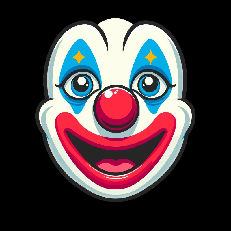 La joie du carnaval à l’état pur : un visage de clown pour s’amuser
