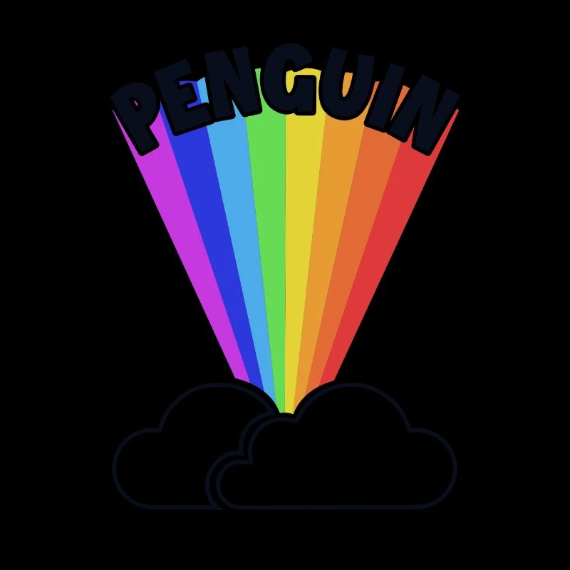 Penguin Rainbow Kaiserpinguin Seevogel