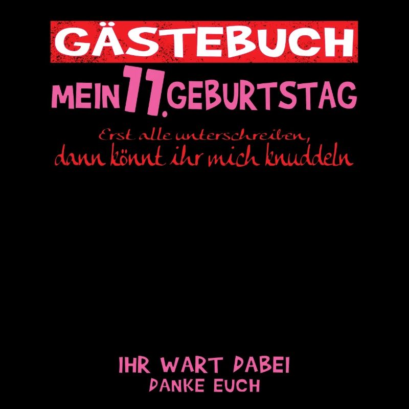 11. Geburtstag Mädchen & Junge Gästebuch