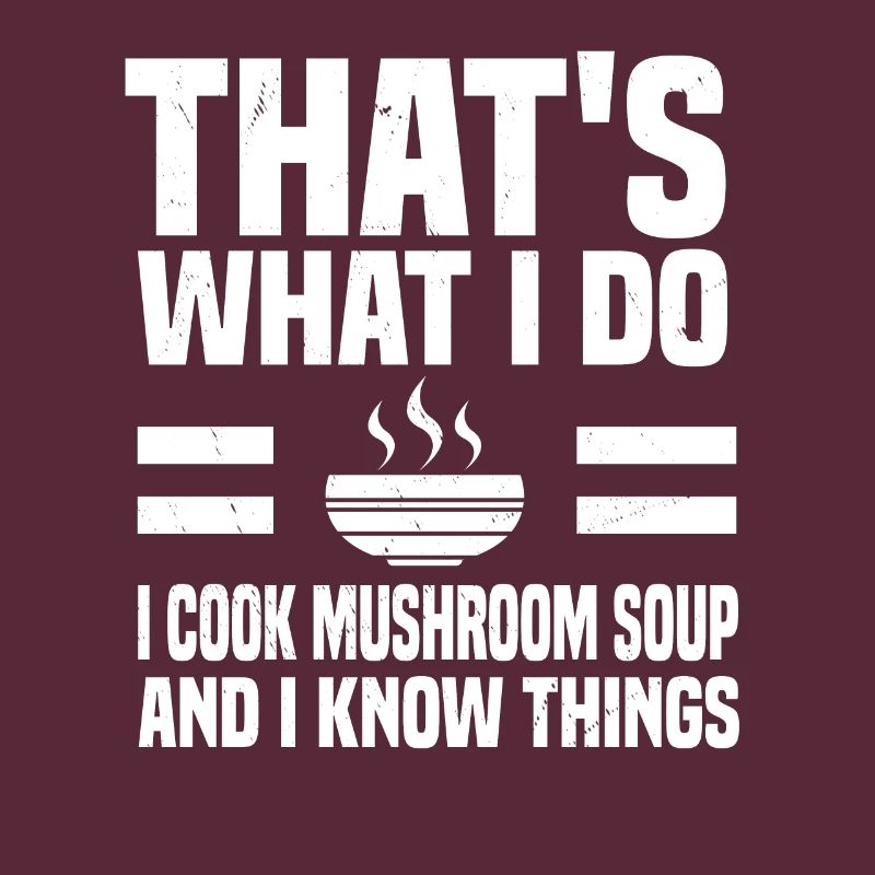 Cuisson de la soupe aux champignons