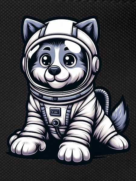 Cute Dog Astronaut