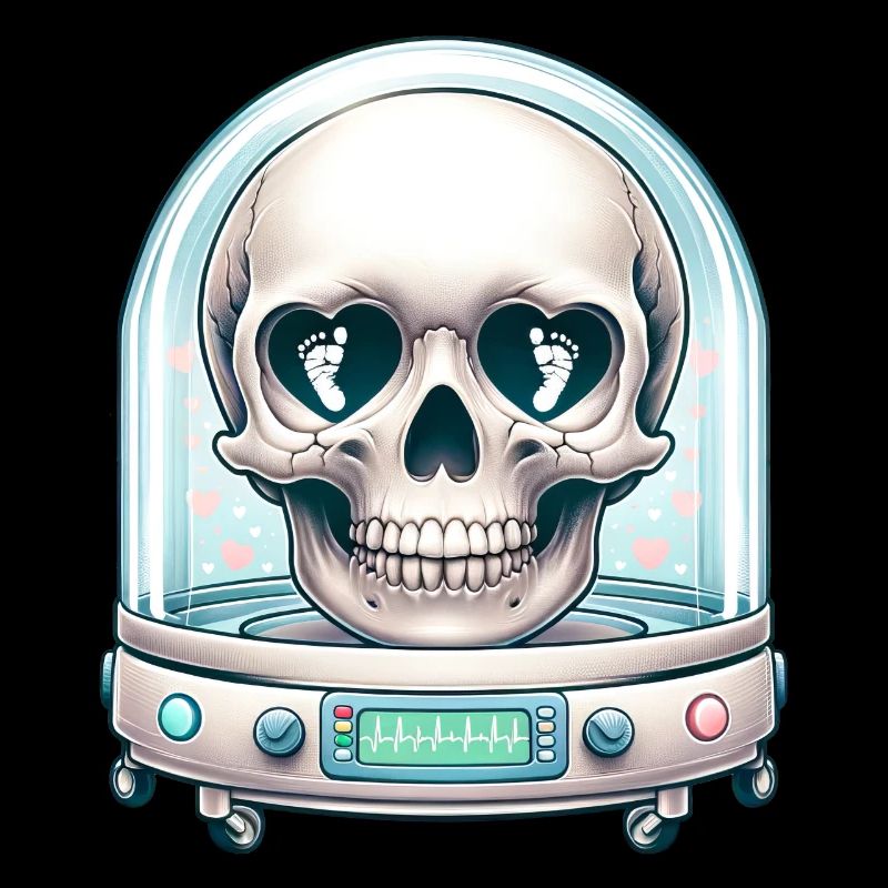 Tiny Miracles Skull Tee NICU Mom's Stärke und