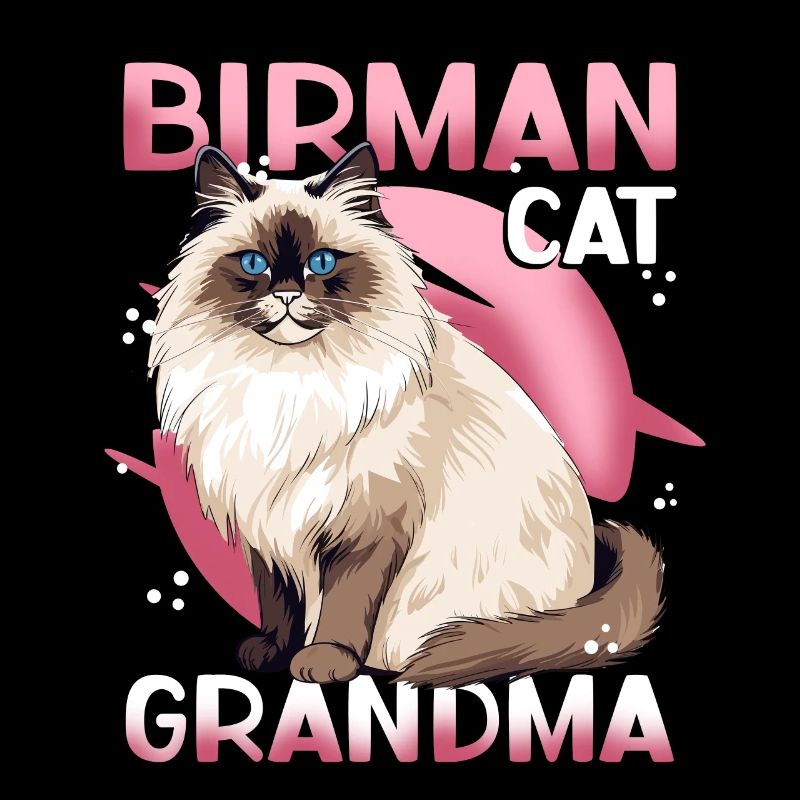 Birman chats mamie Birman chat Birman cadeau