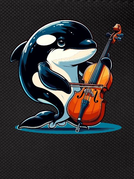 Orca playing Cello