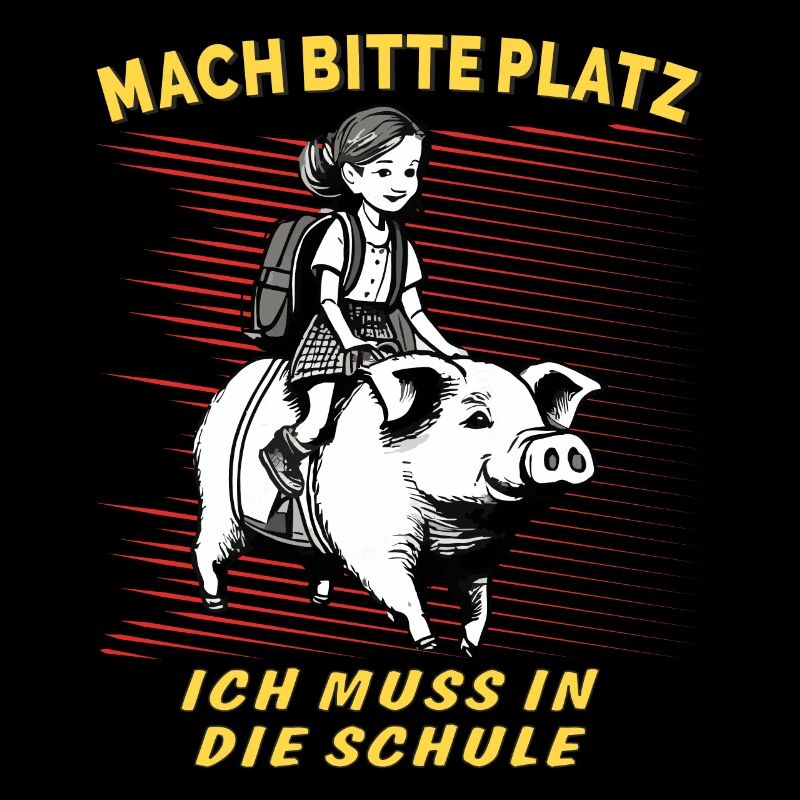 SCHWEIN KIND MÄDCHEN SCHULE