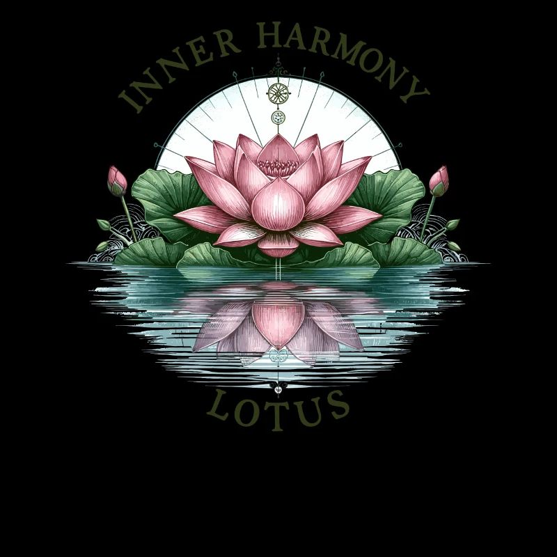 Inner Harmony Lotus - Eau sereine et design de fleurs