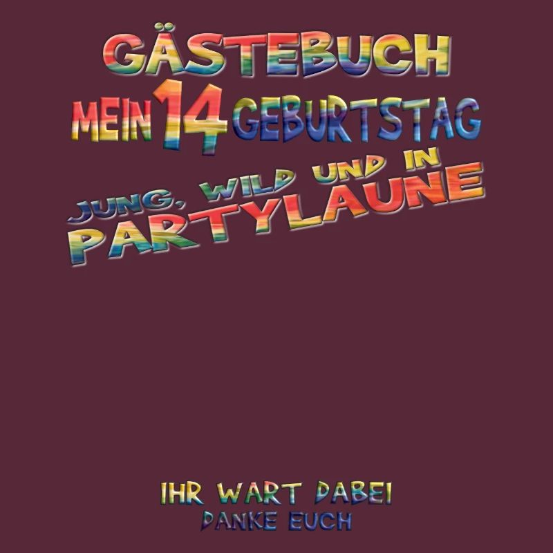 14. Geburtstag Mädchen & Junge Gästebuch