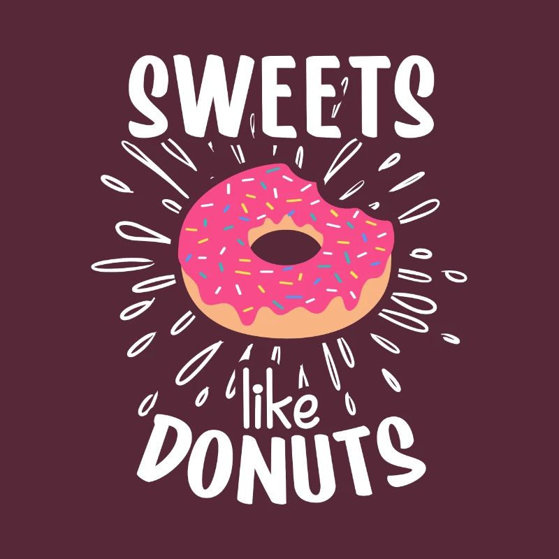 Donut Themed Donut Sprayed Funny Cute