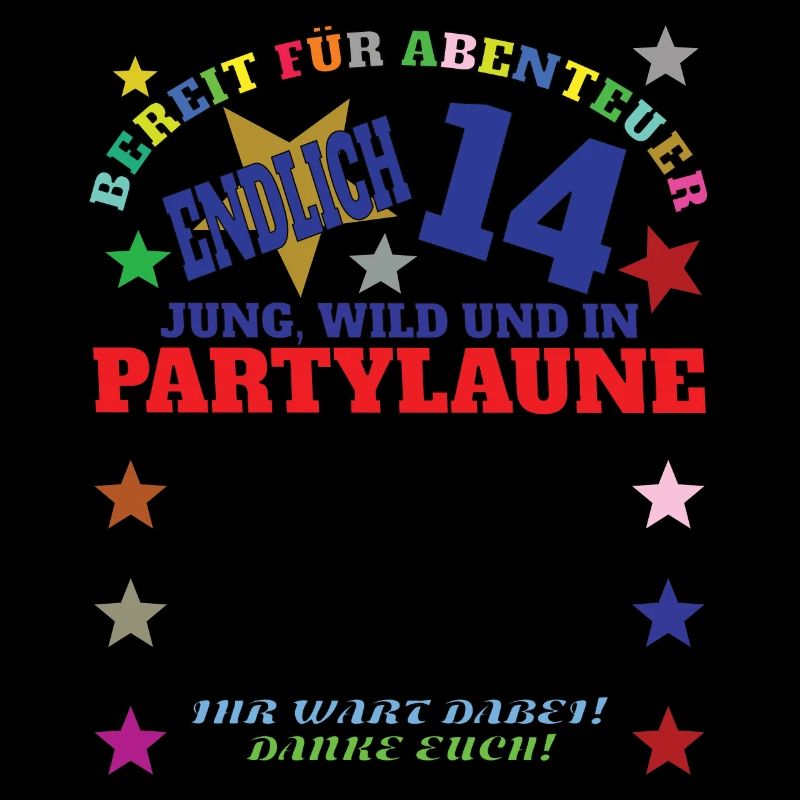 14. Geburtstag Mädchen & Junge Gästebuch