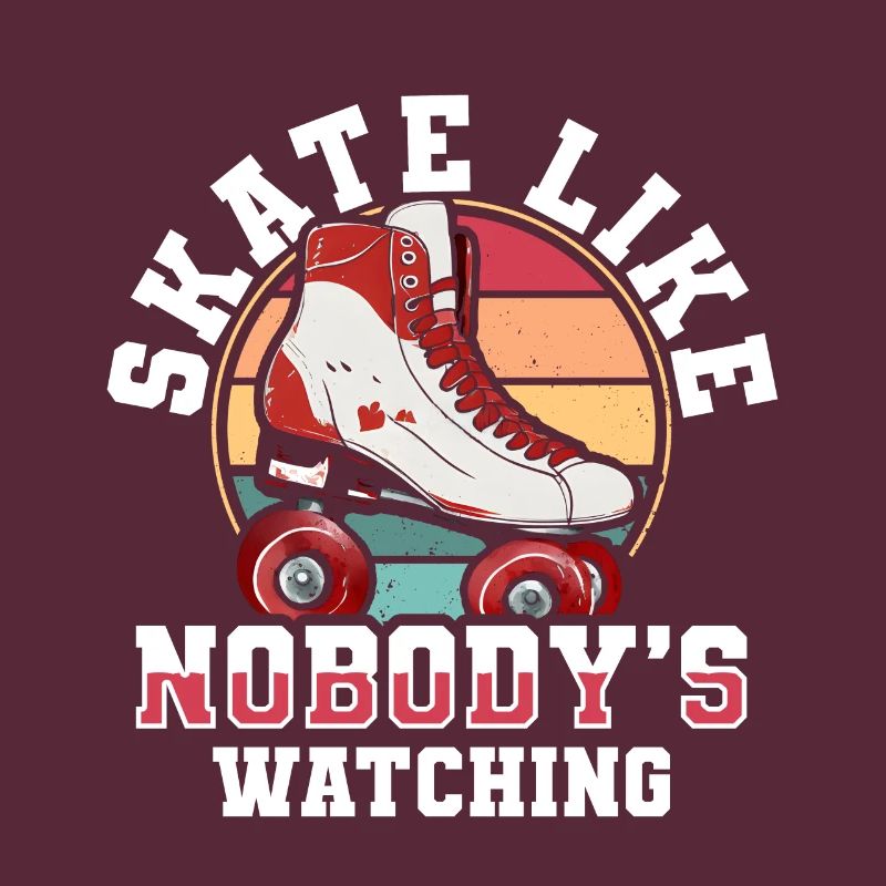 Rollerskates Funny 80er Roller Disco Skating