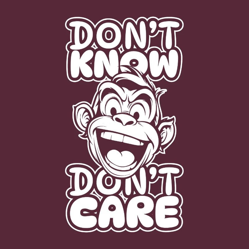 Monkey Funny Don't Know Dont Care