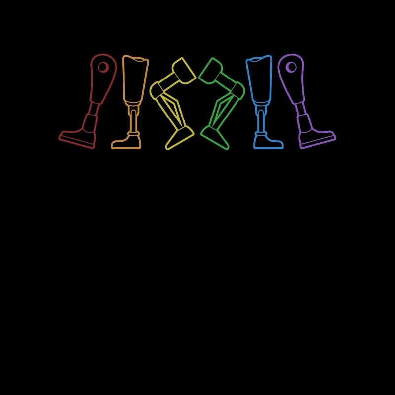 Prothèse de jambe LGBT Rainbow Prothèse Pied Jambe
