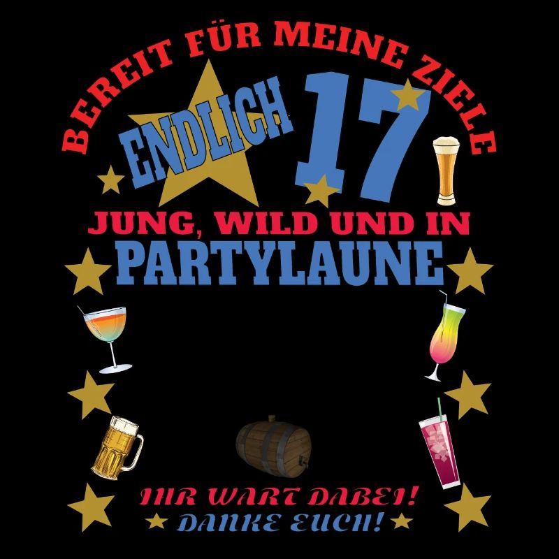 17. Geburtstag Mädchen & Junge Gästebuch