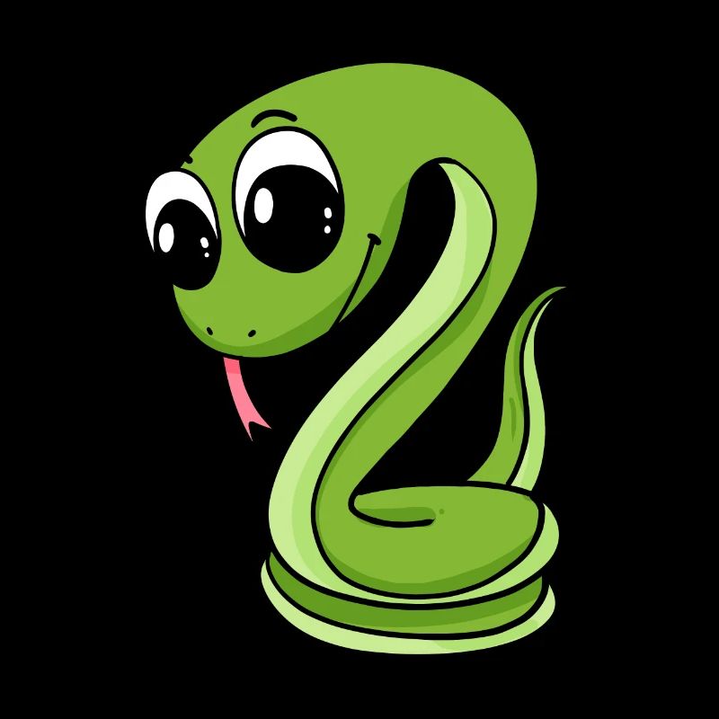 Serpent vert mignon