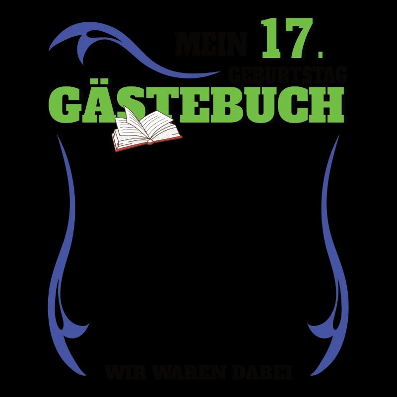 17. Geburtstag Mädchen & Junge Gästebuch