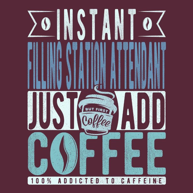 Le préposé à la station-service instantanée ajoute simplement du café