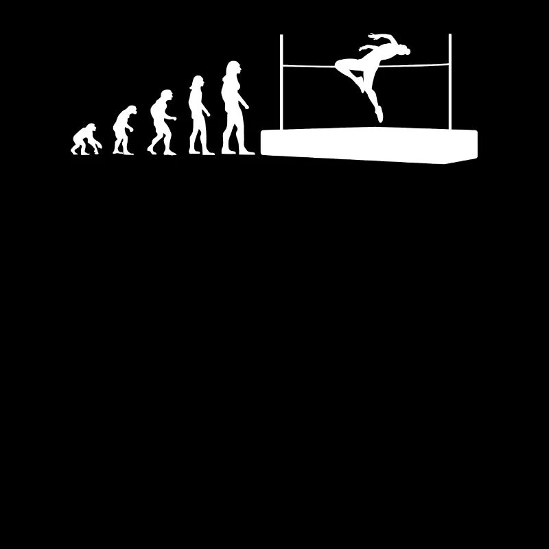 Evolution Hochsprung Athlet Geschenk