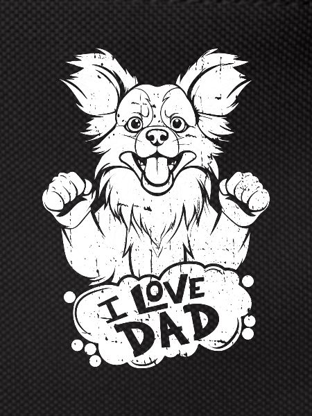 Papillon I Love Dad