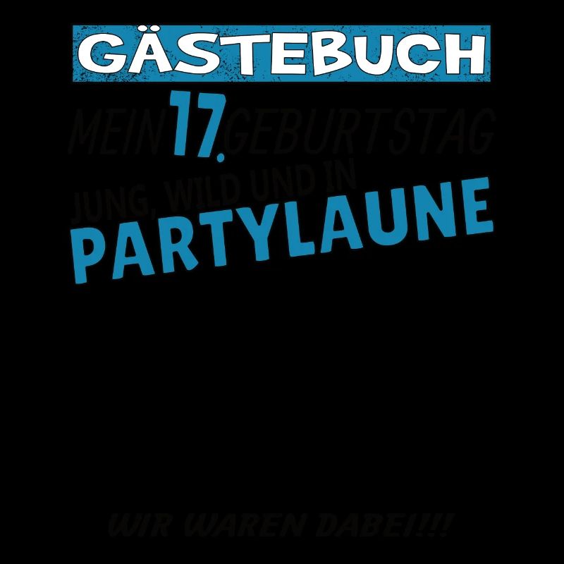 17. Geburtstag Mädchen & Junge Gästebuch