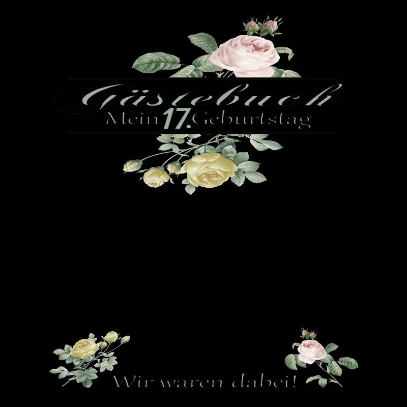 17. Geburtstag Mädchen & Junge Gästebuch