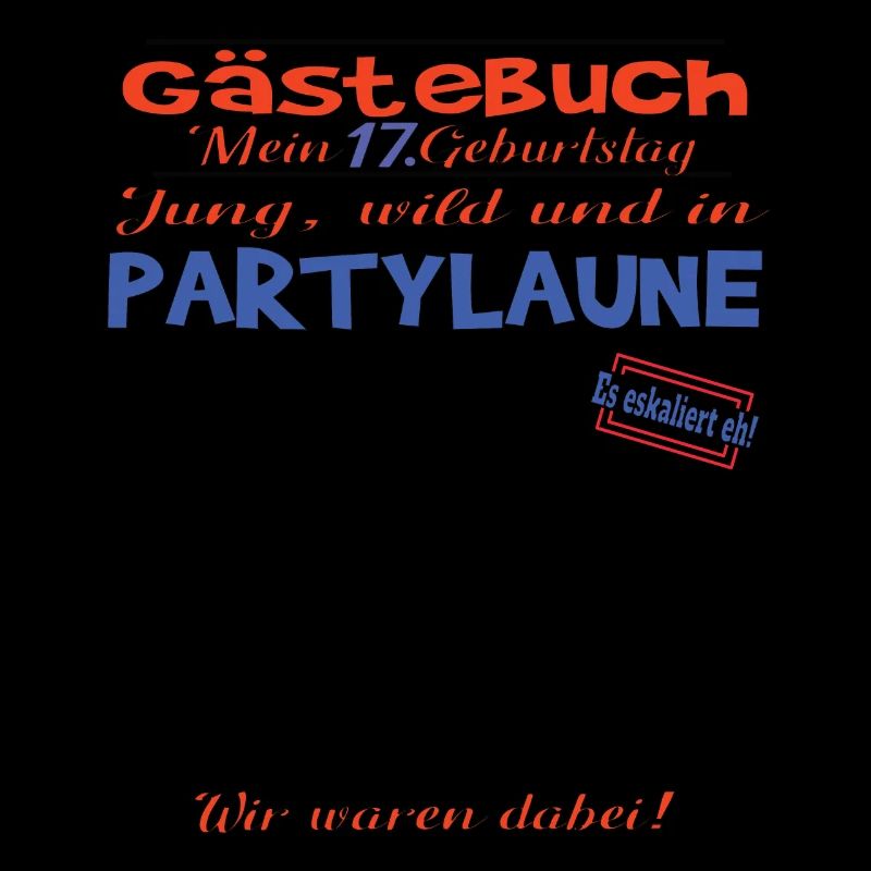 17. Geburtstag Mädchen & Junge Gästebuch