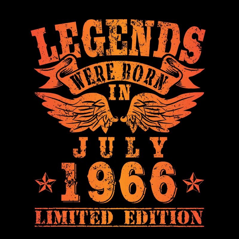 Legends sont nés en juillet 1966 Anniversaire
