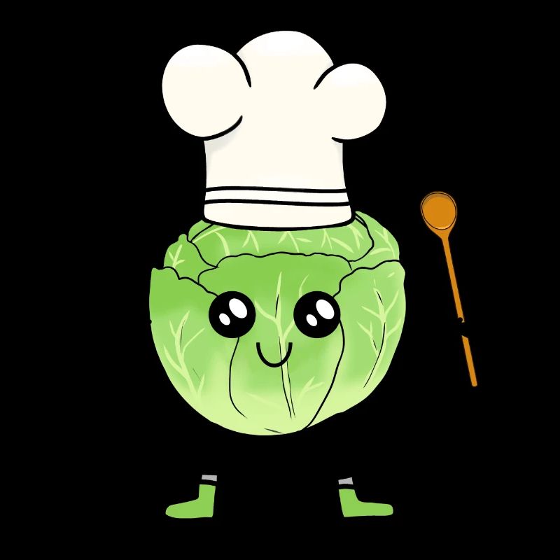 Cabbage Head Cooking Spoon Vegetable Hobby Cook