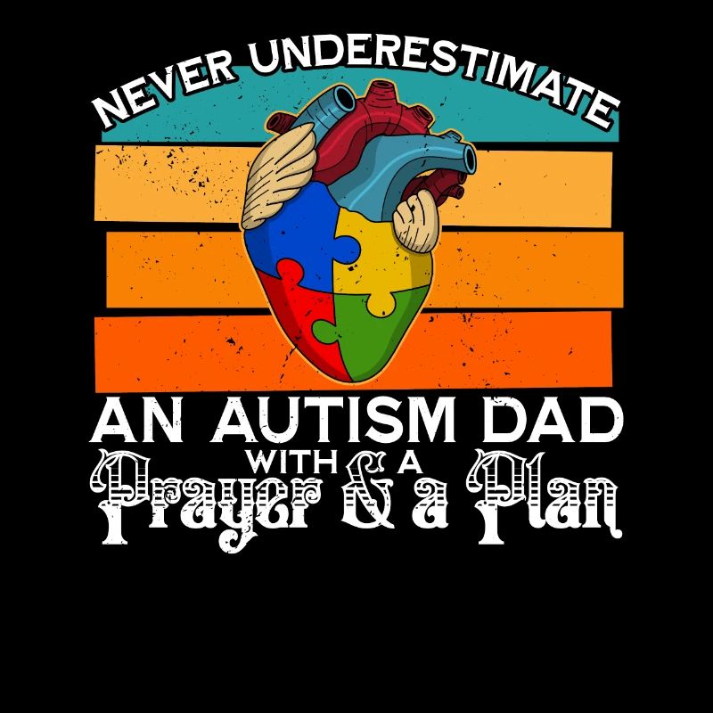 Autism Herz Autismus-Puzzleteil Dad