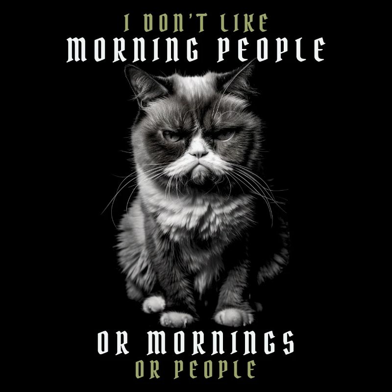 Ich mag keine Morgenmenschen oder Morgenmenschen oder Menschen