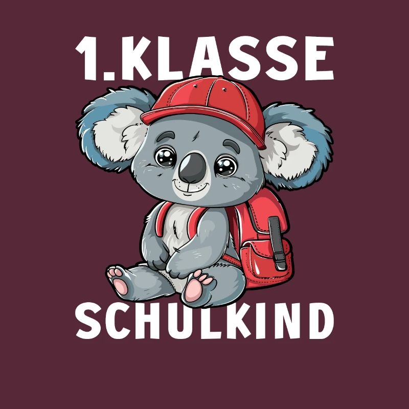 Koalabär Koala 1 Klasse Einschulung Erstklässler