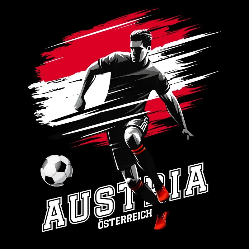 Soccer Austria Austria Flag Flag Player