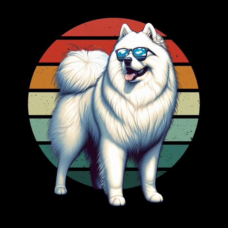 Chien Samoyède Cadeaux Mignon Samoyède Chien Graphique