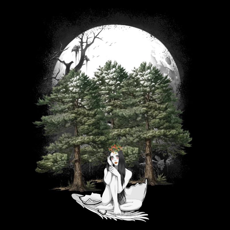 Mädchen Wald Fee Elfe Fantasy Märchenfigur Ei