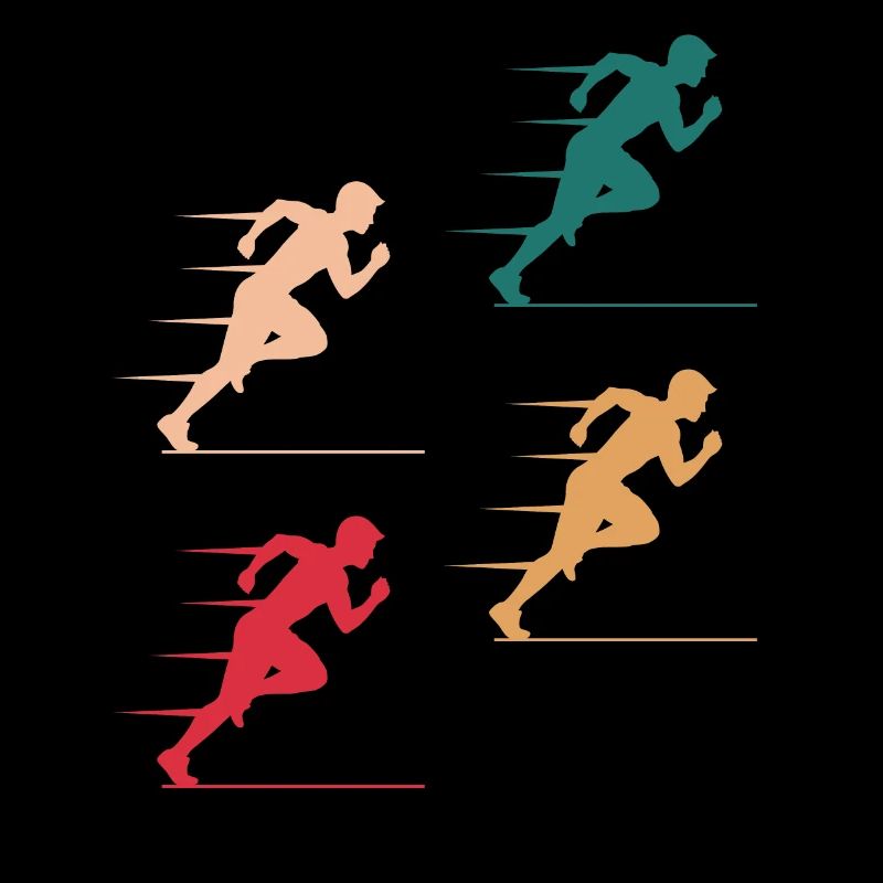 Colorful Sprinter Action Gift