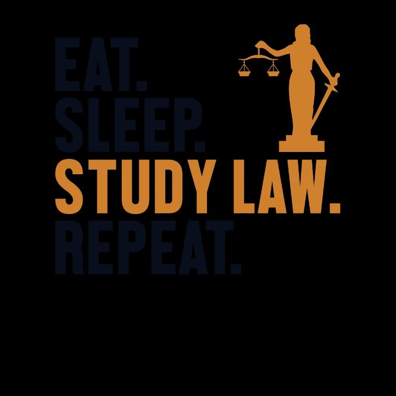 Manger, dormir, étudier, droit, répéter, faculté de droit, université