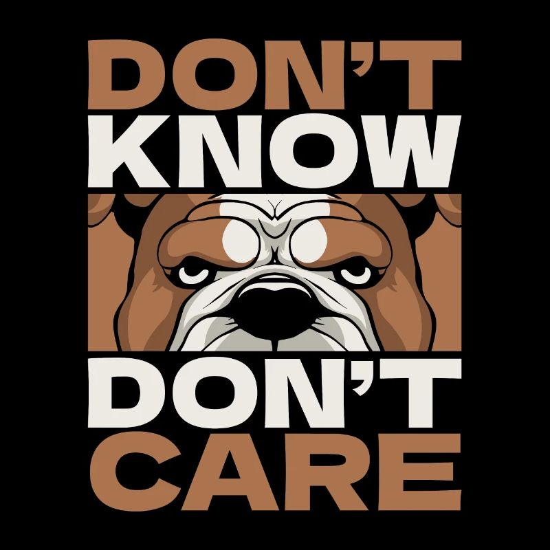 Bouledogue Drôle Ne Sais Pas Ne Pas Se Soucier