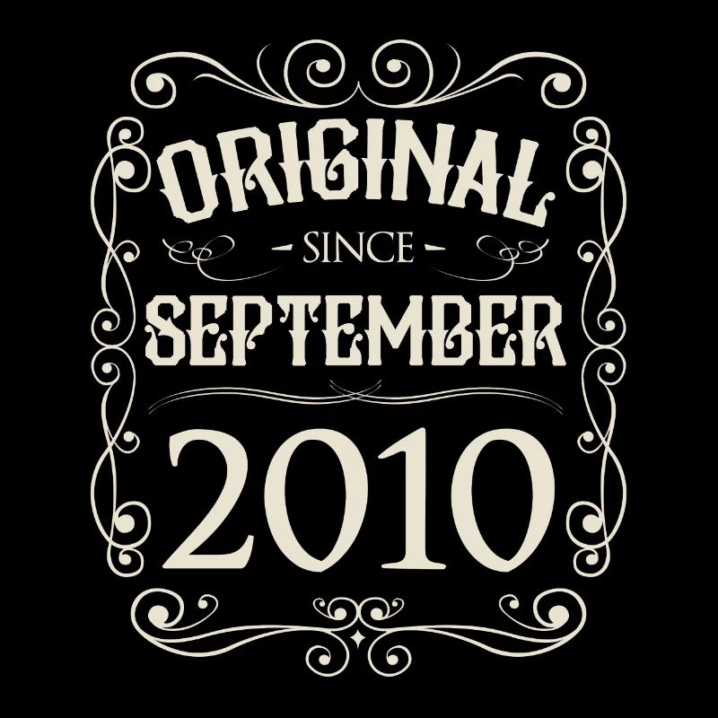 Vintage - Original since September 2010 Geburtstag