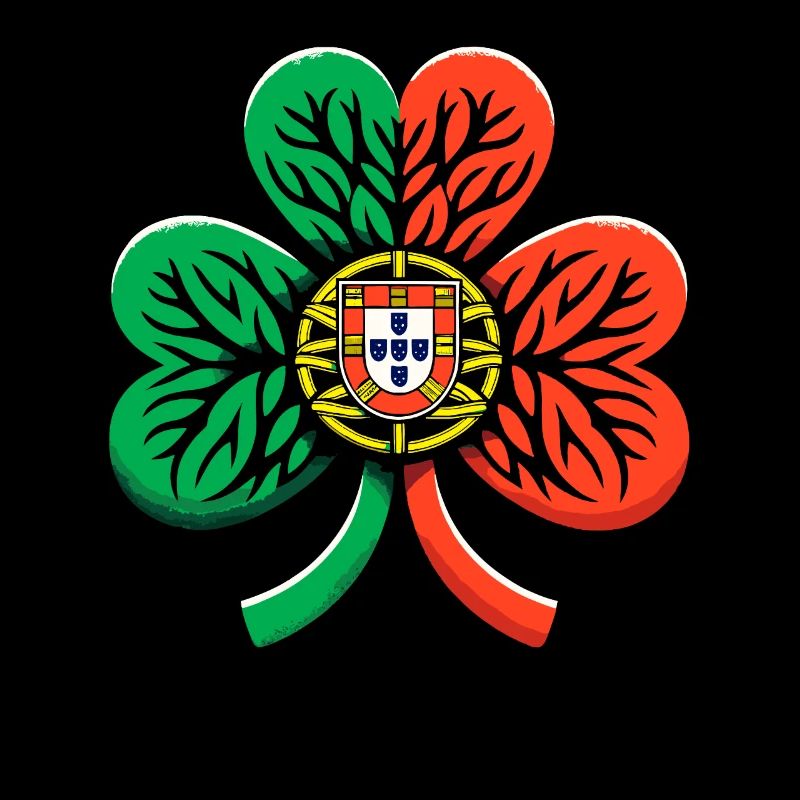 Shamrock Portugal drapeau Saint Patrick St Patricks