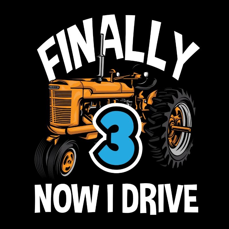 3. Geburtstag Traktor 3 Jahr Geburtstagsshirt